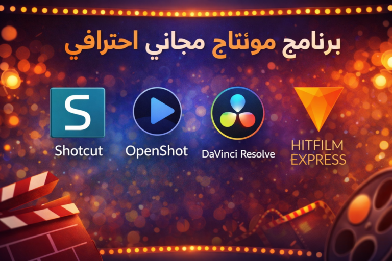 4 برنامج مونتاج مجاني احترافي سينمائي